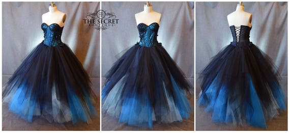 Gothic Wedding Dress Holographic Wedding Dress Black Wedding Etsy