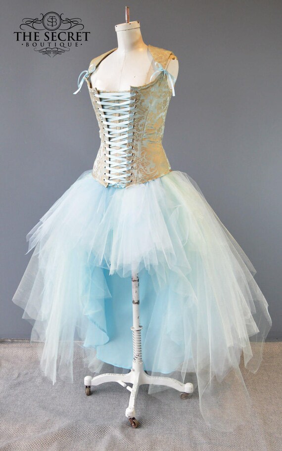 sparkly blue tulle