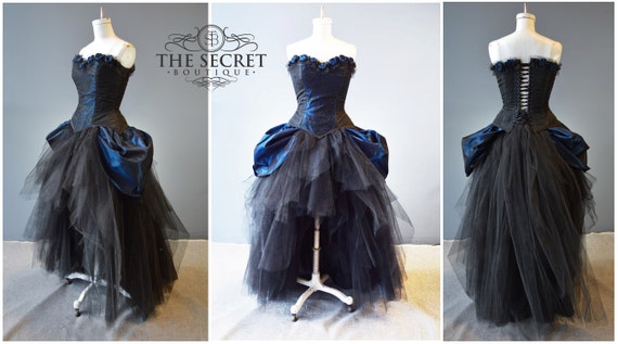 Prom Dress Prom Dresses Ombre Prom Dress Simple Chiffon Black Blue