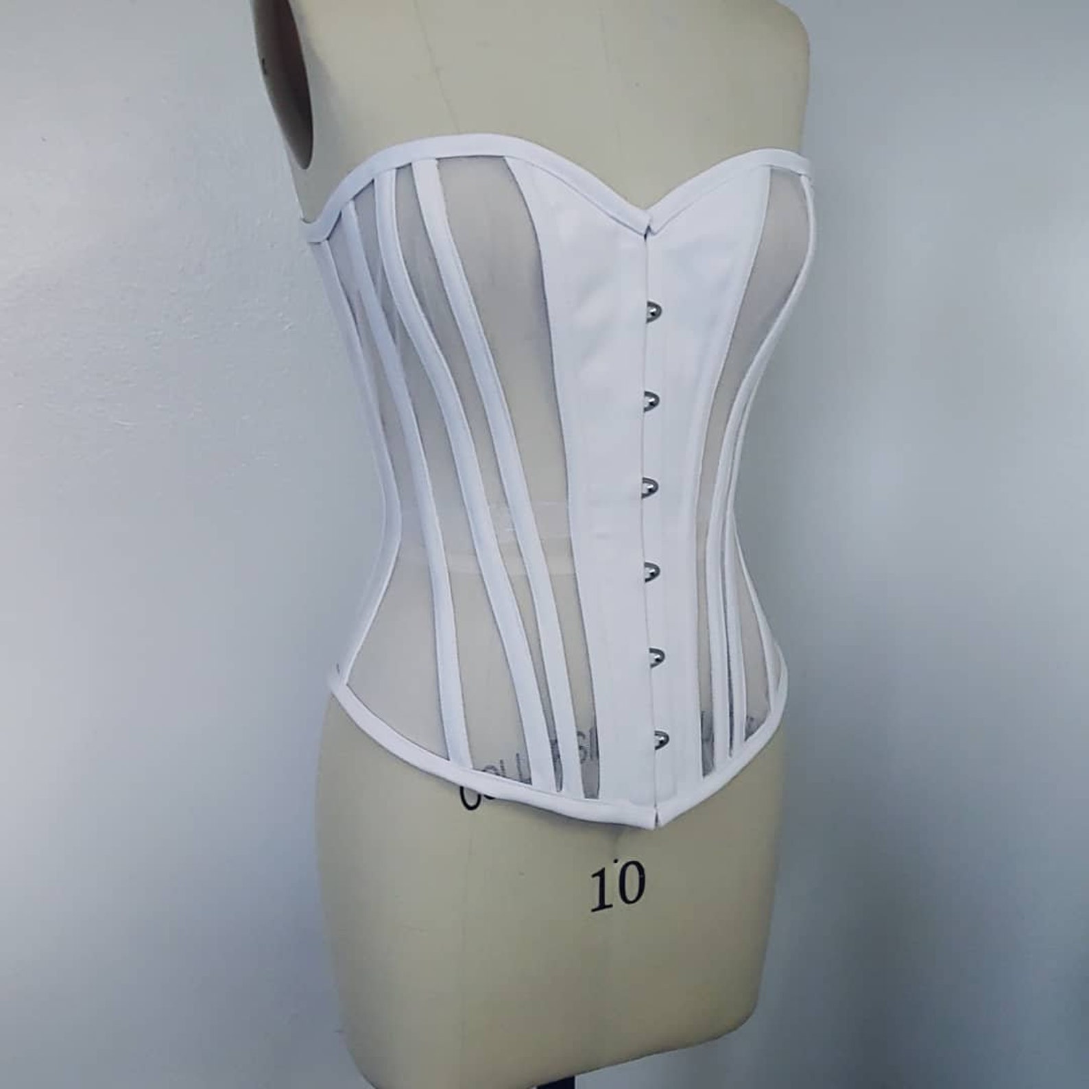 Sheer bridal corset/custom wedding corset/lace corset/plus Etsy