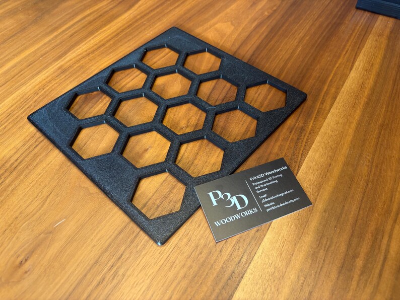 Honeycomb Hexagon Router Inlay Template – Beehive Woodworking Jig ...