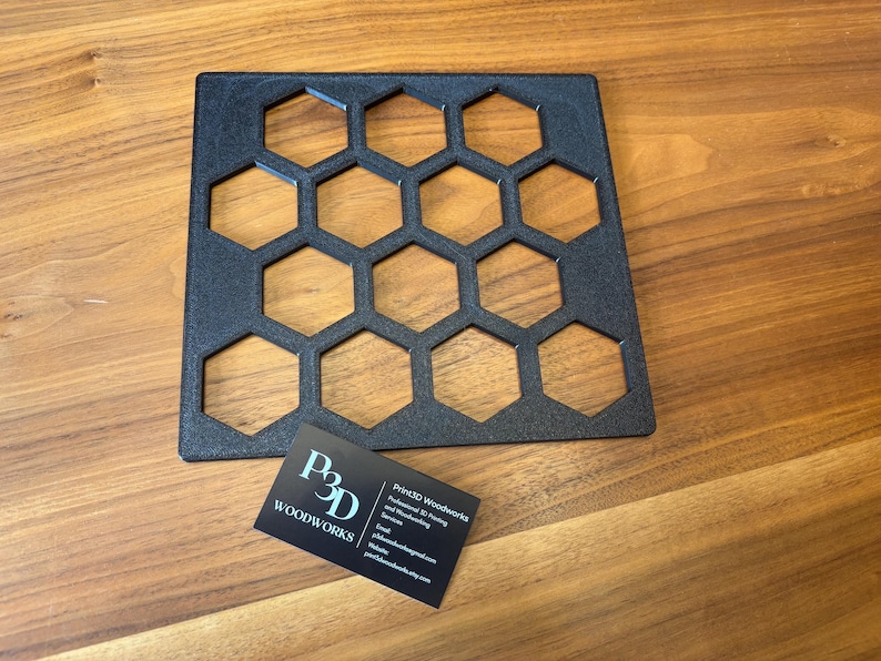 Honeycomb Hexagon Router Inlay Template – Beehive Woodworking Jig ...