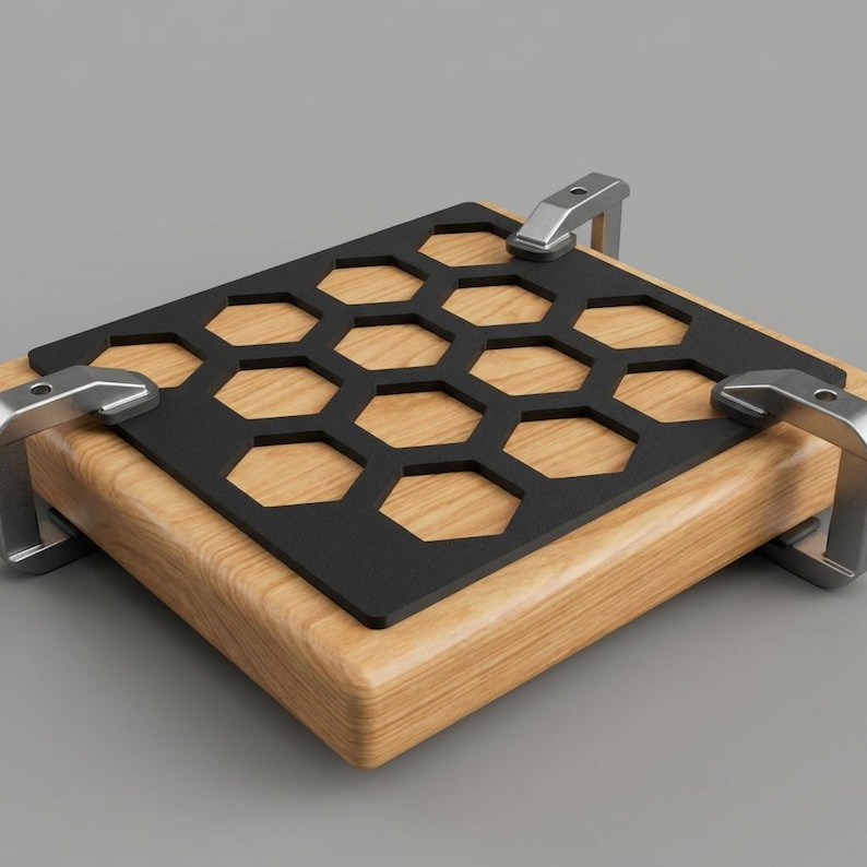 Honeycomb Hexagon Router Inlay Template – Beehive Woodworking Jig ...