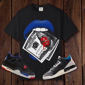 Jordan 4 & Jordan 3 Rare Air Matching T Shirt | Retro 4 3 Sneaker Match Tee | Sneakerhead Outfit Shirt