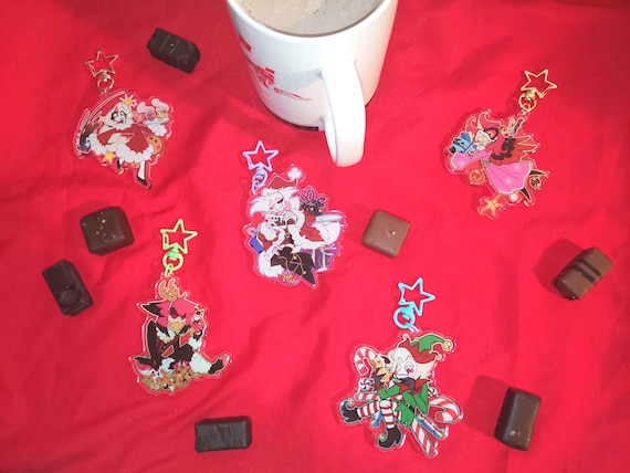 Hazbin Hotel Christmas Keychain LIMITED STOCK - Etsy