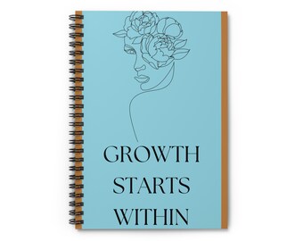 Inspirational Spiral Notebook - Motivational Journal for Growth, School Supplies, Self-Care, Gift for Writers, Study Planner
