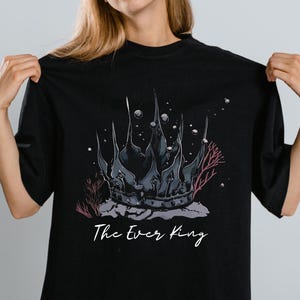 Booktok Merch | The Ever King Crown Softstyle Tee, Bookish Merch, LJ Andrews Inspired, Bookish Tee