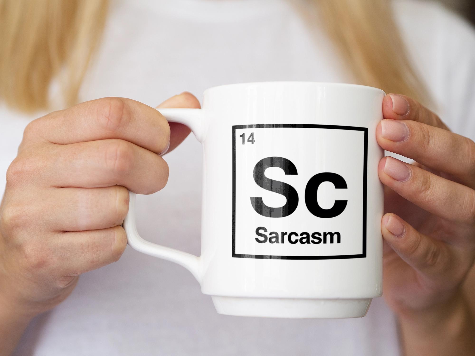 Sarcastic Periodic Table Mug, Funny Gift for Coworkers, Science Coffee Cup