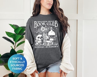Professor Orion&#39;s Book Club T-Shirt, Sternzeichen Akademie T-Shirt, Geschenk für Buchliebhaber, Unisex T-Shirt für Leser, trendiges Grafik-Shirt