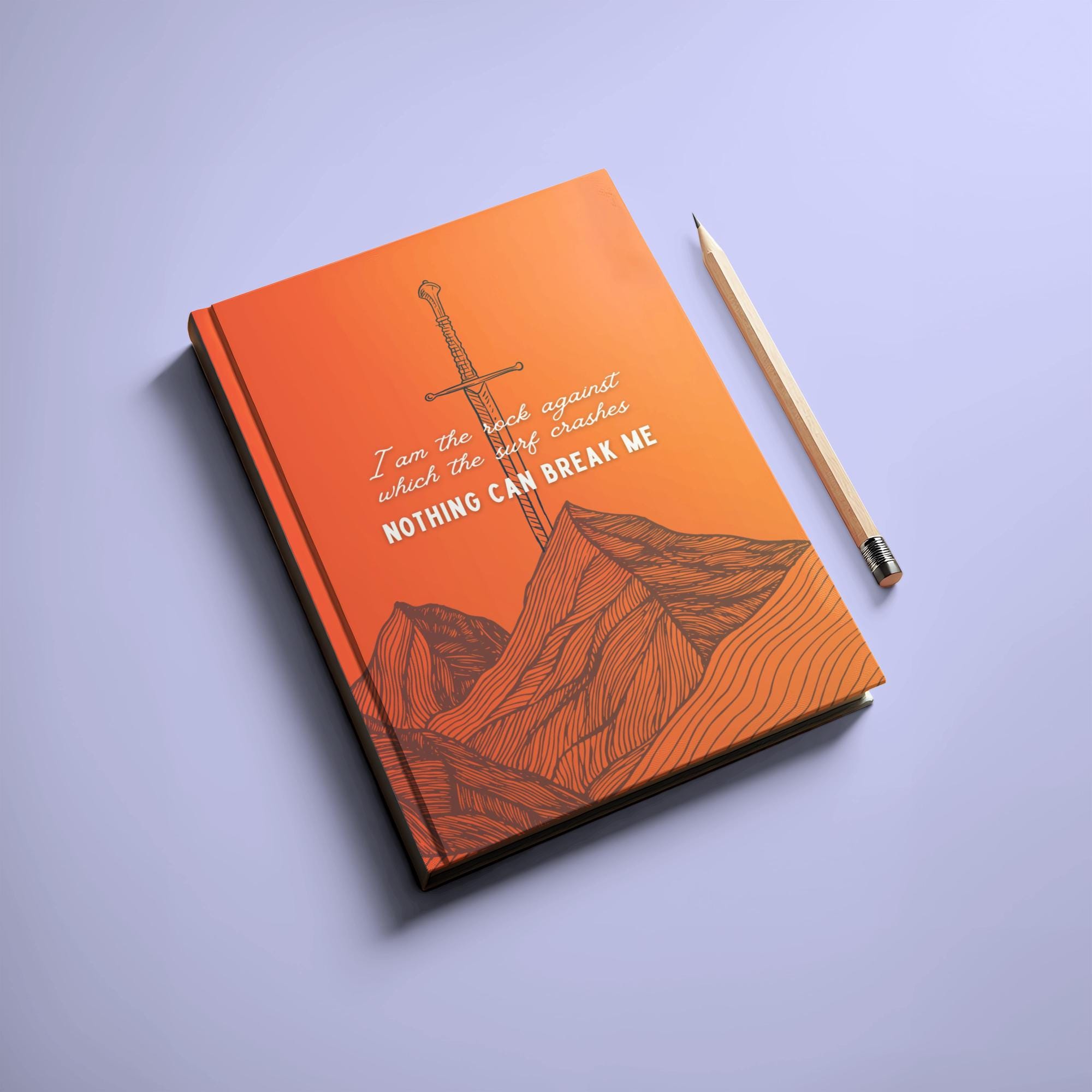 ACOTAR Geschenke | ACOTAR inspiriert Zeitschrift | Bücherwurm Merch | Nest | Nichts kann mich brechen Hardcover Notizbuch | Buchliebhaber Geschenk | Lesergeschenk