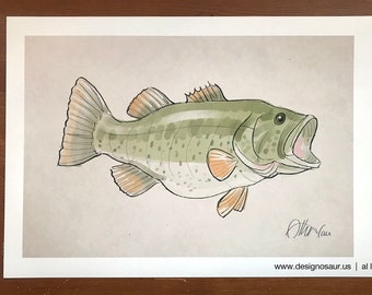 The Largemouth Bass (13 x 19)