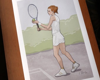 Tennis Serve Print (13 x 19)