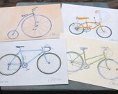 Classic Bicycle Postcards (set of 4)