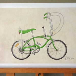 Schwinn Stingray Bicycle 13x19 Etsy UK
