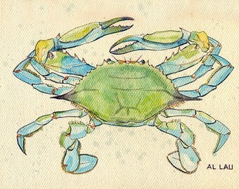 Blue Crab print (8 x 10)