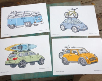 Road Trip postcards (set of 4)