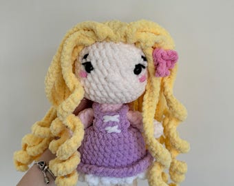 Handmade Rapunzel Crochet Doll