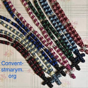 USA monastery two tone/2-color Orthodox prayer rope chotki komboskini