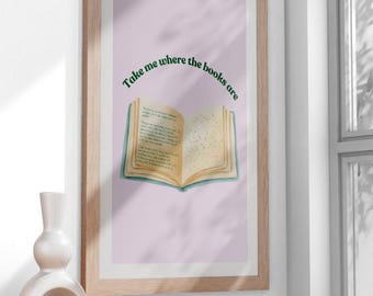 Custom Book Print | Bookish Art for Book Lovers (Digital Download)