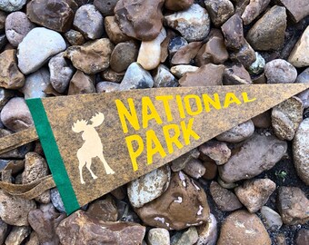 National park moose pennant