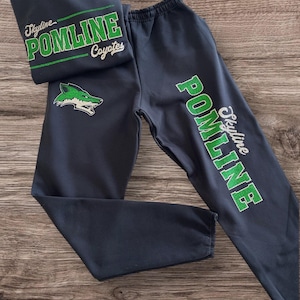 Custom sweatpants and sweatshirt set