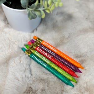 Glitter Mechanical Pencils | Glitter Pencils | Personalized Pencils | Students | Teachers | Teacher Appreciation | Glitter | Resin Pencils