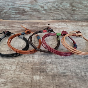 Leather Cord Unisex Bracelet, Single Wrap Men Bracelet, Men Leather Cord Bracelet, Women Leather Bracelet
