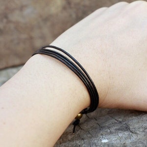 Simple Rocker Leather Unisex Bracelet Or Anklet image 3