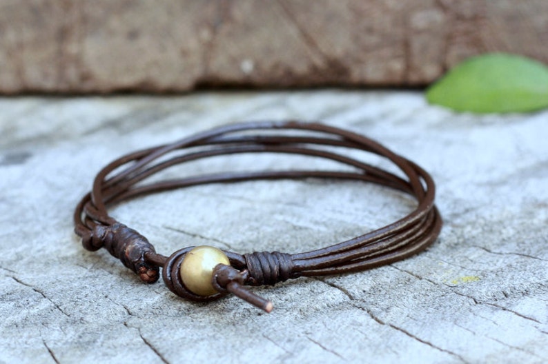 Simple Rocker Leather Unisex Bracelet Or Anklet image 6