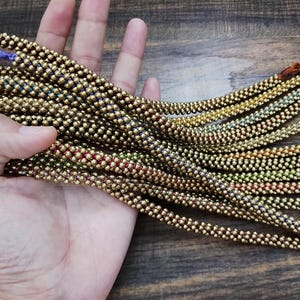 All Brass Beaded Necklace, Hippie Women Necklace, For Mom, For Her image 8