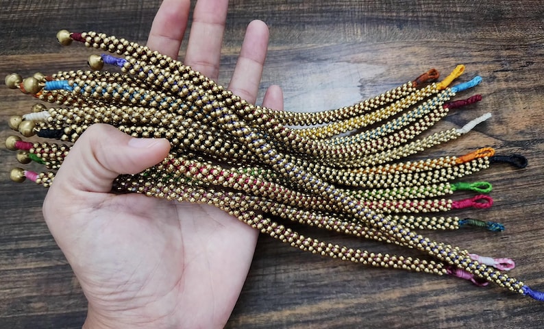 All Brass Beaded Necklace, Hippie Women Necklace, For Mom, For Her image 8