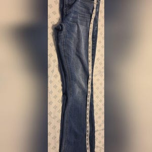 Seven7 bootcut damesjeans blauw medium wash geborduurde denim mt 10 afbeelding 9
