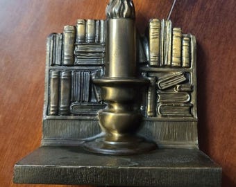 Suporte para livros/castiçais vintage Ronson