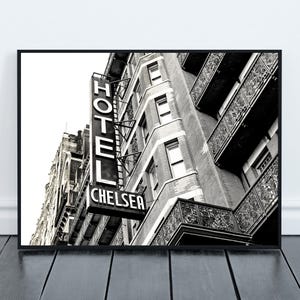 Hotel Chelsea Print | NYC Architecture Photography | Historic New York Wall Art | Printable Manhattan Decor | Vintage Cityscape
