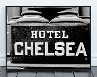 The Hotel Chelsea NYC Digital Print | Iconic Urban Architecture Photography | Modern Wall Art Decor | Printable NYC Landmark Art