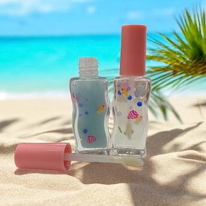 fish tank/bowl/bag ocean lip gloss (10ml)