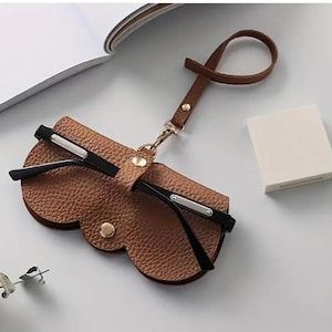 Custodia per occhiali da sole di lusso in similpelle / Elegante, protettiva e portatile, regalo per lui, regalo per lei, regalo per la festa della mamma,