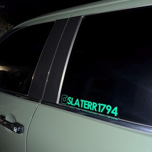 Social Media Handle Decals
