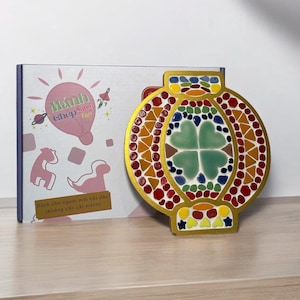 DIY Ceramic Mosaic Craft Kit - Lucky Lantern. DIY Craft Kit For Kid or Beginner. Explore East Asian Culture. Handmade Gift