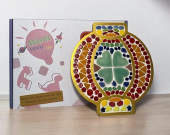 DIY Ceramic Mosaic Craft Kit - Lucky Lantern. DIY Craft Kit For Kid or Beginner. Explore East Asian Culture. Handmade Gift