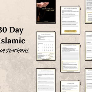 30-Day Islamic Dua Journal | Faith-Based Goal Setting (Printable PDF)
