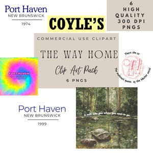 De weg naar huis png-pakket. Illustraties. Haven Haven. Coyles. De vijver
