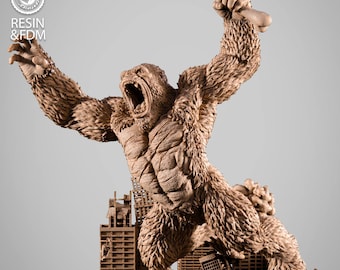 King Kong in the city Resin Sculpture Statue Model Kit Avengers Unpainted/Unassembled