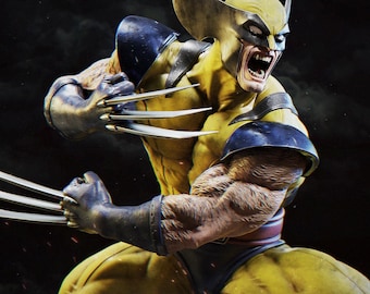 Wolverine battle stance Resin Sculpture Statue Model Kit Avengers Unpainted/Unassembled