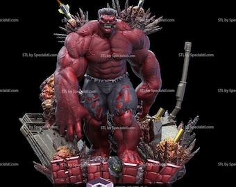 Hulk Red 2 Marvel Resin Sculpture Statue Model Kit Avengers Unpainted/Unassembled