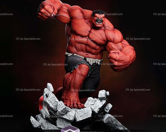 Hulk Red 3 Marvel Resin Sculpture Statue Model Kit Avengers Unpainted/Unassembled