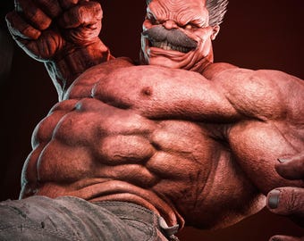 Hulk Red Marvel Resin Sculpture Statue Model Kit Avengers Unpainted/Unassembled