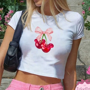 Cherry Crop Top - Etsy