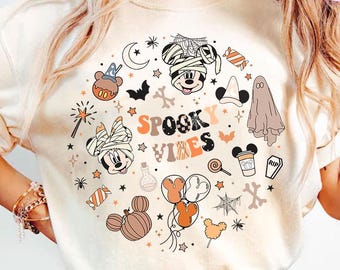 Mickey Minnie Mummy Pumpkin Disney Halloween Shirt, Mickey&#39;s Not So Scary Halloween Party 2025, WDW Disneyland Halloween Family Matching Tee