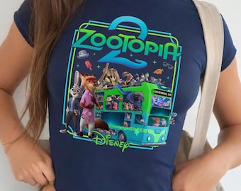 Disney Zootopia Shirt, Zootopia 2 Movie Judy Hopps Nick Wilde Baby Tee Crop Tank, Zootopia Birthday Girl, Birthday Boy, Zootopia Family Trip